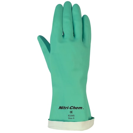 Mcr Safety Gloves, Green Flocked Lined 18 Mil Nbr, XL, 12PK 5331S